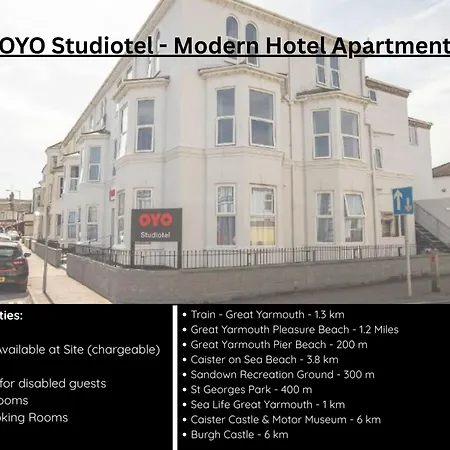 Oyo Studiotel Great Yarmouth - Modern Hotel Apartments-3