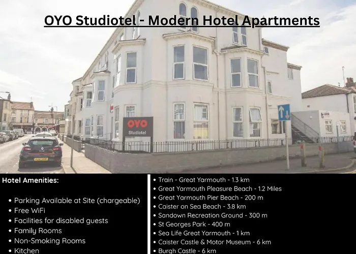 Oyo Studiotel Great Yarmouth - Modern Hotel Apartments
